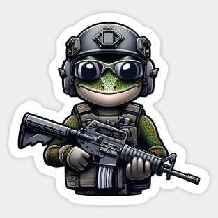 Tactical Gecko Sticker